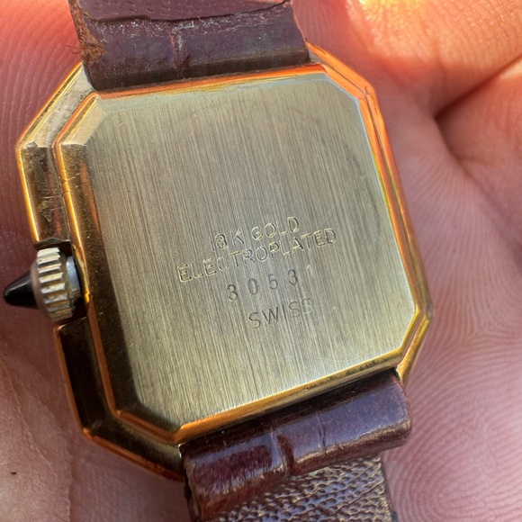 Rare Piaget Step Tank Manual Wind Gold Plated Watch 🔥 - Picture 7 of 11